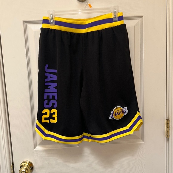 lakers lebron james shorts